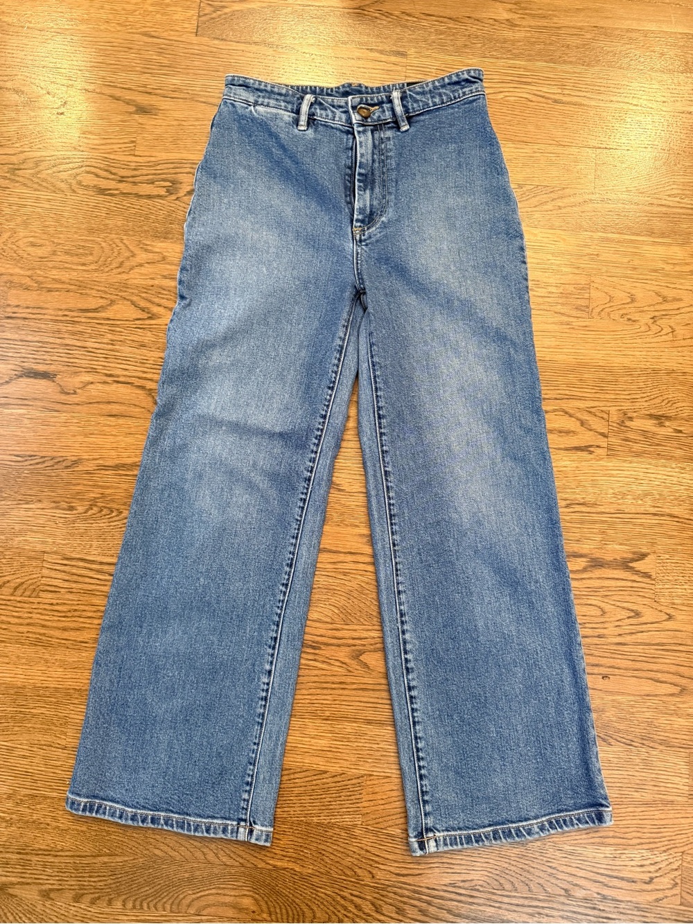 Vince High-Rise Wide-Leg Jeans - Blue
